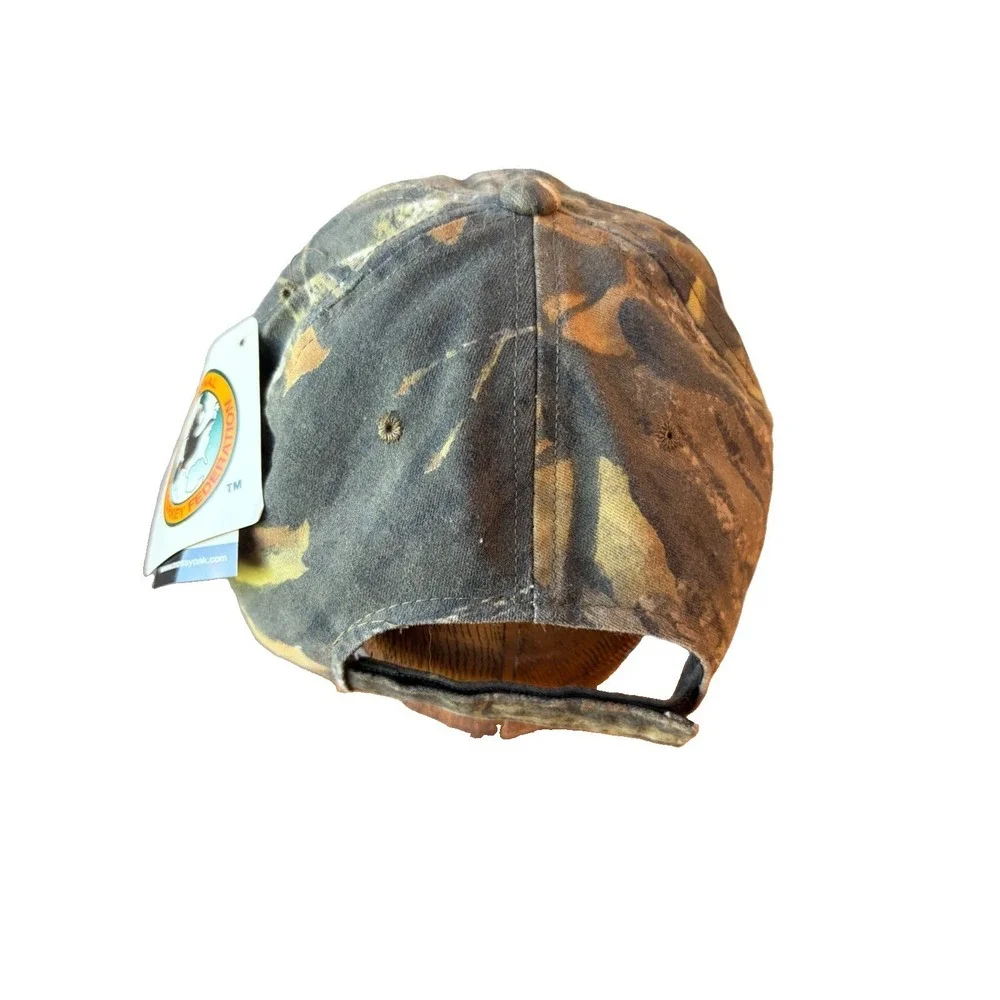 VTG 00s NWTF Camo Snapback Hat Mossy Oak Camo Wild Turkey Federation New W/ Tags